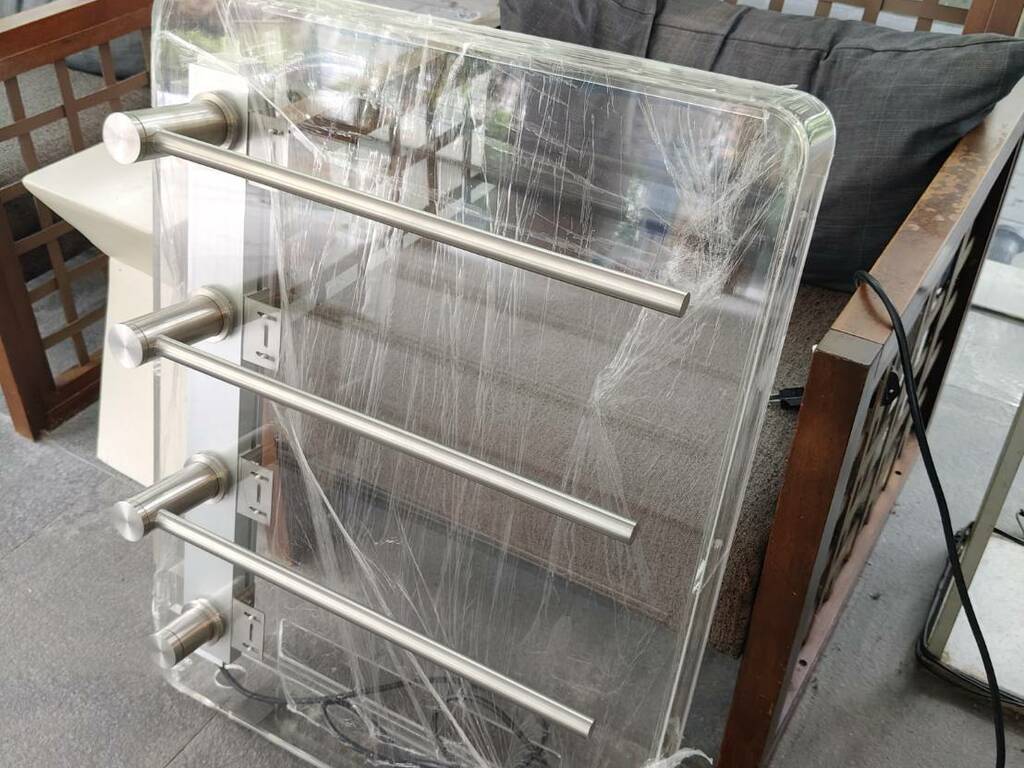 316不銹鋼3桿電熱毛巾桿